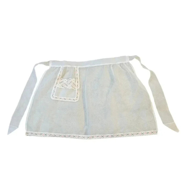 Handmade Other - Handmade Vintage Sheer Delicate Apron​​​​​